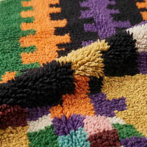 Authentic Handmade Wool Rugs - Colorful Berber Decor
