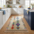Azilal Rug – Multicolor Shaggy Diamond Wool Area Rug