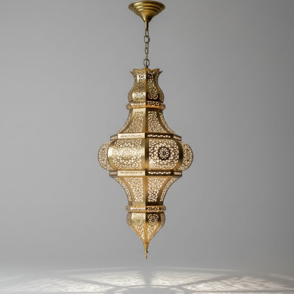 Moroccan Brass Pendant Lamp - Exotic Lighting Decoration