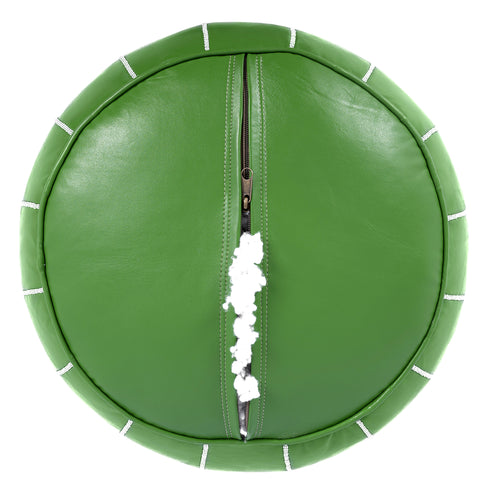 Genuine Leather Pouf Unstuffed - Moroccan Ottoman Footstool, Footrest Cover Boho Decor Bohemian Living Room, Bedroom, Kids Gift & Wedding Room Hand Stitched by Artisans Used As Hassock pouf ottoman hassock hassocks and ottomans leather pouf hassock furniture pouf ottoman moroccan pouf pouf ottoman leather ottoman