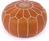 Genuine Leather Pouf Unstuffed - Moroccan Ottoman Footstool, Footrest Cover Boho Decor Bohemian Living Room, Bedroom, Kids Gift & Wedding Room Hand Stitched by Artisans Used As Hassock pouf ottoman hassock hassocks and ottomans leather pouf hassock furniture pouf ottoman moroccan pouf pouf ottoman leather ottoman