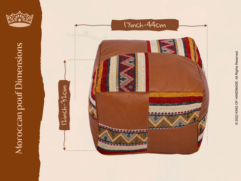 Authentic Handmade Moroccan Pouf