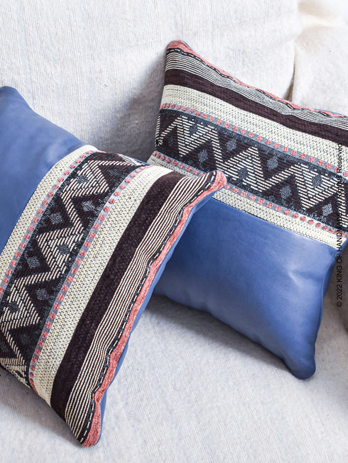 Bohemian Pillow Cover | Handmade Cover | Blue