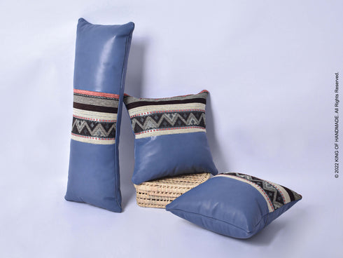 Boho Pillow Cover | Home Decor | Set Of 3 | Blue