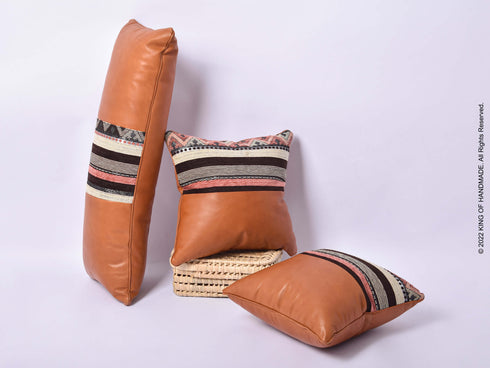 Boho Pillows | Pillow Covers | Set Of 3 | Tan