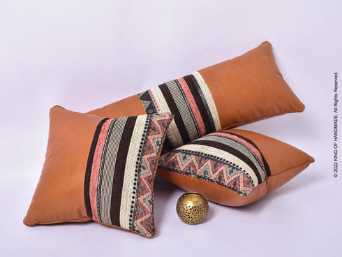 Boho Pillows | Pillow Covers | Set Of 3 | Tan