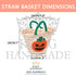 Boo ! Personalized Halloween Trick or Treat Bag - Pumpkin Small Straw Basket Personalized Halloween Bucket and Candy Tote for Kids Gift - Oval Straw Bag Personalized Monogram Halloween Basket Gifts for Kids