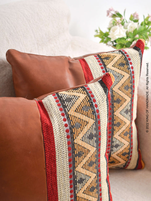Decorative Throw Pillows | Cushion Covers | Dark Tan