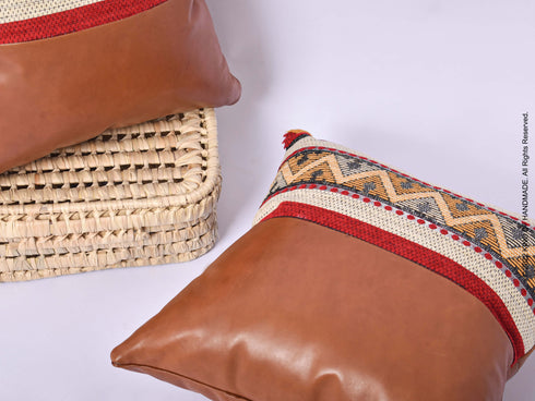 Decorative Throw Pillows | Cushion Covers | Dark Tan