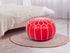 Genuine Moroccan Pouf & Ottoman - Boho Decor