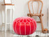 Genuine Moroccan Pouf & Ottoman - Boho Decor