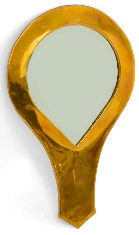 Gold Hand Mirror | Bachelorette Party Gift | Bridesmaid Mirrors - Moroccan Handmade Gifts Ideas For Women These handheld Brass mirrors make pretty gifts for bridesmaids, gifts for mom or any woman in your bridal shower and bachelorette party. Bridesmaids and maid of honors can pop these gold mirror in their purses or make bags for daily touch-ups also make a wonderful addition to any cosmetic artist's toolkit.