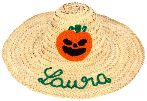 Personalized Witch Hat Wizard magic Hat - Halloween Hats, Witchy Clothing, Pumpkin Hats, Monogram Hats, Halloween Gifts, Straw Hat for Adult - Boo! Pack Of Personalized Halloween Bag & Witch Hat Wizard Magic Hat - Trick Or Treat Bag, Witchy Clothing, Monogram Basket - Halloween Gift