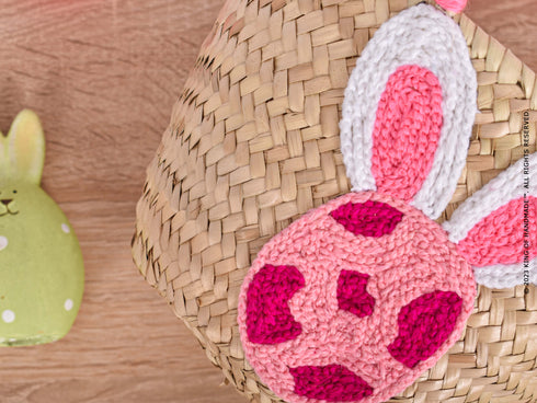 Handcrafted Personalized Easter Straw Basket: A Unique and Adorable Gift
