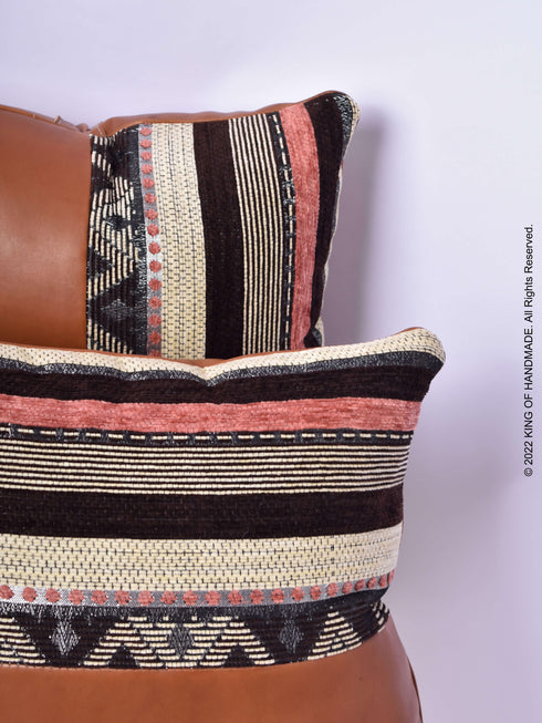 Handmade Cushion Cover | Throw Pillow Cover | Dark Tan