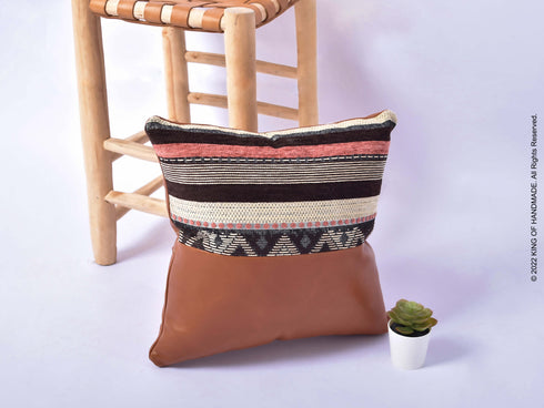 Handmade Cushion Cover | Throw Pillow Cover | Dark Tan