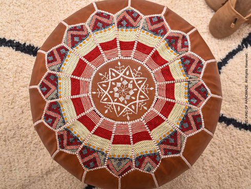 Handmade Moroccan Footstool - Moroccan Footstool