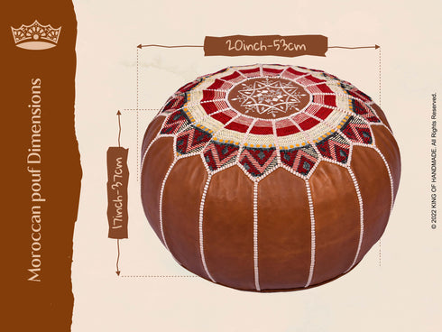 Handmade Moroccan Footstool - Moroccan Footstool
