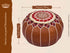 Handmade Moroccan Footstool - Moroccan Footstool