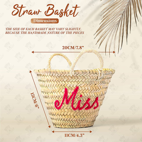 Bridesmaid Gift Tote, Hen Bachelorette Party Bags, Bridal Party Getting Ready Wedding Day Gift, Bridesmaid Proposal Gifts - Custom Bag Beach Personalized Bridesmaid Straw Totes Bag Gifts|Custom Large Beach Bags|Shopping Bag|Girls Trip Gift | Bachelorette Gift|Wedding Favors|Bridal Bride Bag Bridal Shower Gift For Bride To Be Gift Ideas Straw Basket Engagement Gift For Bride Tote Honeymoon Gift For Bride - Unique Gift