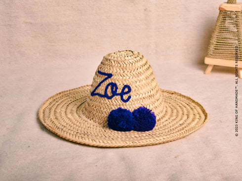 Personalized Beach Hat for Bride and Bridesmaids