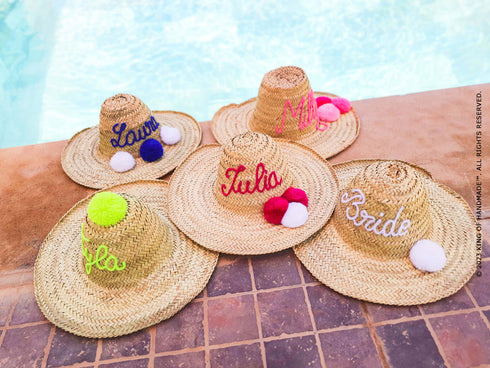 Personalized Beach Hat - Mrs. Floppy Hat