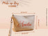 Makeup Bag Gift For Her | Burlap Clutch | Custom Cosmetic Bags | Best Friend, Wedding, Maid Of Honor Gift