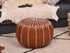 Moroccan Leather Ottoman Footstool - Pouf Gift