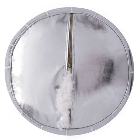 Faux Leather Pouf Unstuffed - Moroccan Ottoman Footstool, Footrest Cover Boho Decor Bohemian Living Room, Bedroom, Kids Gift & Wedding Room Hand Stitched by Artisans Used As Hassock pouf ottoman hassock  hassocks and ottomans leather pouf hassock furniture pouf ottoman moroccan pouf pouf ottoman leather ottoman