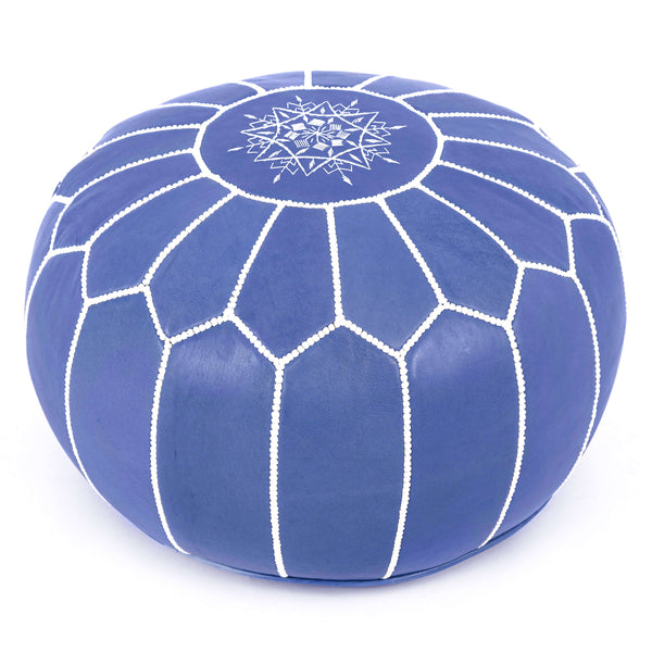 Genuine Leather Pouf Unstuffed - Moroccan Ottoman Footstool, Footrest Cover Boho Decor Bohemian Living Room, Bedroom, Kids Gift & Wedding Room Hand Stitched by Artisans Used As Hassock pouf ottoman hassock  hassocks and ottomans leather pouf hassock furniture pouf ottoman moroccan pouf pouf ottoman leather ottoman