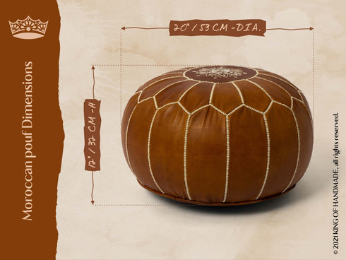 Genuine Leather Pouf Unstuffed - Moroccan Ottoman Footstool, Footrest Cover Boho Decor Bohemian Living Room, Bedroom, Kids Gift & Wedding Room Hand Stitched by Artisans Used As Hassock pouf ottoman hassock hassocks and ottomans leather pouf hassock furniture pouf ottoman moroccan pouf pouf ottoman leather ottoman