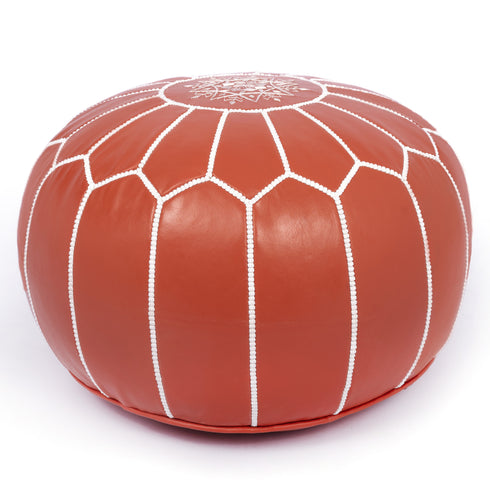 Genuine Leather Pouf Unstuffed - Moroccan Ottoman Footstool, Footrest Cover Boho Decor Bohemian Living Room, Bedroom, Kids Gift & Wedding Room Hand Stitched by Artisans Used As Hassock pouf ottoman hassock  hassocks and ottomans leather pouf hassock furniture pouf ottoman moroccan pouf pouf ottoman leather ottoman