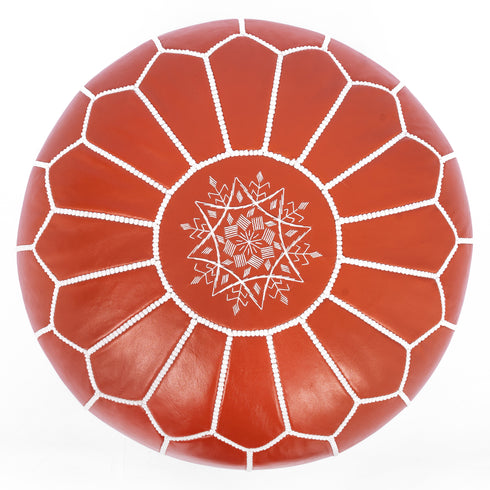 Genuine Leather Pouf Unstuffed - Moroccan Ottoman Footstool, Footrest Cover Boho Decor Bohemian Living Room, Bedroom, Kids Gift & Wedding Room Hand Stitched by Artisans Used As Hassock pouf ottoman hassock  hassocks and ottomans leather pouf hassock furniture pouf ottoman moroccan pouf pouf ottoman leather ottoman