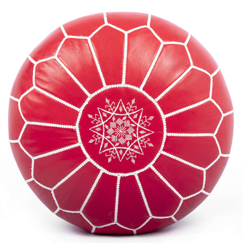 Genuine Leather Pouf Unstuffed - Moroccan Ottoman Footstool, Footrest Cover Boho Decor Bohemian Living Room, Bedroom, Kids Gift & Wedding Room Hand Stitched by Artisans Used As Hassock pouf ottoman hassock hassocks and ottomans leather pouf hassock furniture pouf ottoman moroccan pouf pouf ottoman leather ottoman