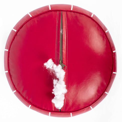 Genuine Leather Pouf Unstuffed - Moroccan Ottoman Footstool, Footrest Cover Boho Decor Bohemian Living Room, Bedroom, Kids Gift & Wedding Room Hand Stitched by Artisans Used As Hassock pouf ottoman hassock hassocks and ottomans leather pouf hassock furniture pouf ottoman moroccan pouf pouf ottoman leather ottoman