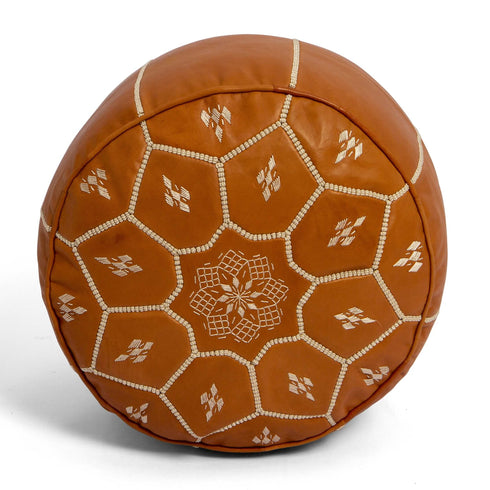 Genuine Leather Pouf Unstuffed - Moroccan Ottoman Footstool, Footrest Cover Boho Decor Bohemian Living Room, Bedroom, Kids Gift & Wedding Room Hand Stitched by Artisans Used As Hassock pouf ottoman hassock hassocks and ottomans leather pouf hassock furniture pouf ottoman moroccan pouf pouf ottoman leather ottoman