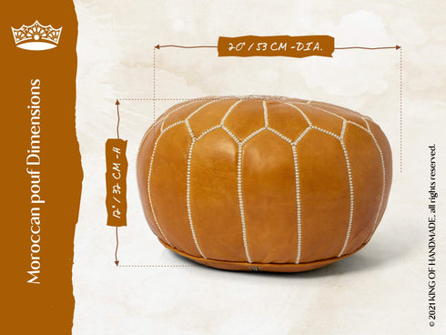 Genuine Leather Pouf Unstuffed - Moroccan Ottoman Footstool, Footrest Cover Boho Decor Bohemian Living Room, Bedroom, Kids Gift & Wedding Room Hand Stitched by Artisans Used As Hassock pouf ottoman hassock hassocks and ottomans leather pouf hassock furniture pouf ottoman moroccan pouf pouf ottoman leather ottoman
