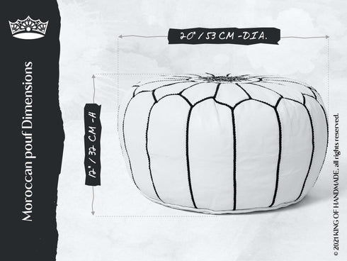 Genuine Leather Pouf Unstuffed - Moroccan Ottoman Footstool, Footrest Cover Boho Decor Bohemian Living Room, Bedroom, Kids Gift & Wedding Room Hand Stitched by Artisans Used As Hassock pouf ottoman hassock  hassocks and ottomans leather pouf hassock furniture pouf ottoman moroccan pouf pouf ottoman leather ottoman