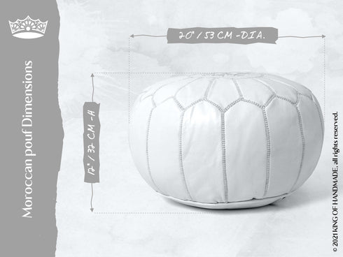 Genuine Leather Pouf Unstuffed - Moroccan Ottoman Footstool, Footrest Cover Boho Decor Bohemian Living Room, Bedroom, Kids Gift & Wedding Room Hand Stitched by Artisans Used As Hassock pouf ottoman hassock hassocks and ottomans leather pouf hassock furniture pouf ottoman moroccan pouf pouf ottoman leather ottoman