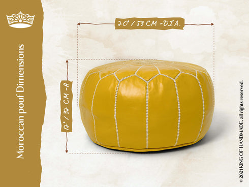 Genuine Leather Pouf Unstuffed - Moroccan Ottoman Footstool, Footrest Cover Boho Decor Bohemian Living Room, Bedroom, Kids Gift & Wedding Room Hand Stitched by Artisans Used As Hassock pouf ottoman hassock hassocks and ottomans leather pouf hassock furniture pouf ottoman moroccan pouf pouf ottoman leather ottoman