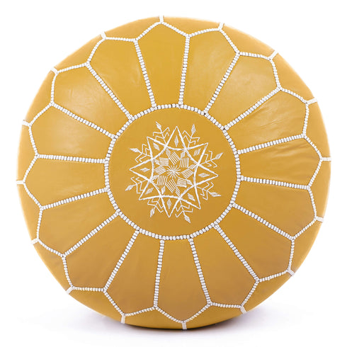 Genuine Leather Pouf Unstuffed - Moroccan Ottoman Footstool, Footrest Cover Boho Decor Bohemian Living Room, Bedroom, Kids Gift & Wedding Room Hand Stitched by Artisans Used As Hassock pouf ottoman hassock hassocks and ottomans leather pouf hassock furniture pouf ottoman moroccan pouf pouf ottoman leather ottoman