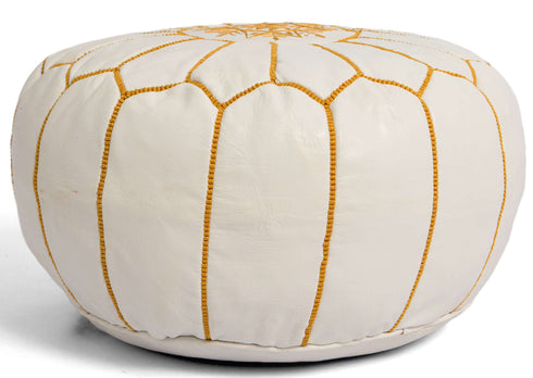 Genuine Leather Pouf Unstuffed - Moroccan Ottoman Footstool, Footrest Cover Boho Decor Bohemian Living Room, Bedroom, Kids Gift & Wedding Room Hand Stitched by Artisans Used As Hassock pouf ottoman hassock  hassocks and ottomans leather pouf hassock furniture pouf ottoman moroccan pouf pouf ottoman leather ottoman