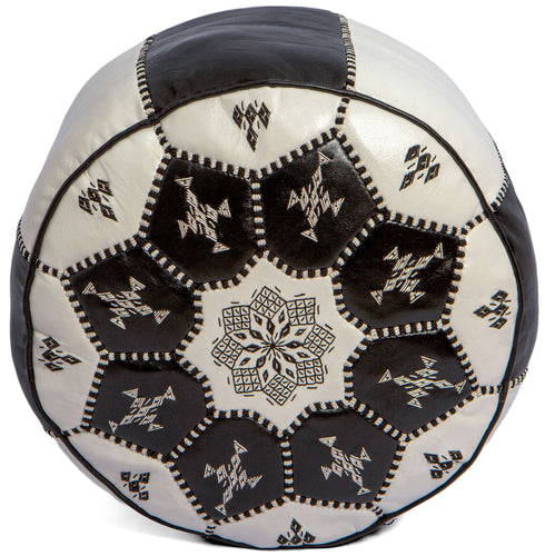 Genuine Leather Pouf Unstuffed - Moroccan Ottoman Footstool, Footrest Cover Boho Decor Bohemian Living Room, Bedroom, Kids Gift & Wedding Room Hand Stitched by Artisans Used As Hassock pouf ottoman hassock  hassocks and ottomans leather pouf hassock furniture pouf ottoman moroccan pouf pouf ottoman leather ottoman