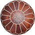 Genuine Leather Pouf Unstuffed - Moroccan Ottoman Footstool, Footrest Cover Boho Decor Bohemian Living Room, Bedroom, Kids Gift & Wedding Room Hand Stitched by Artisans Used As Hassock pouf ottoman hassock hassocks and ottomans leather pouf hassock furniture pouf ottoman moroccan pouf pouf ottoman leather ottoman
