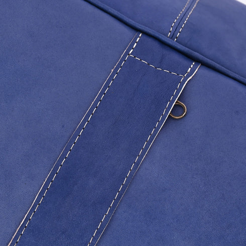 Genuine Leather Pouf Unstuffed - Moroccan Ottoman Footstool, Footrest Cover Boho Decor Bohemian Living Room, Bedroom, Kids Gift & Wedding Room Hand Stitched by Artisans Used As Hassock pouf ottoman hassock  hassocks and ottomans leather pouf hassock furniture pouf ottoman moroccan pouf pouf ottoman leather ottoman