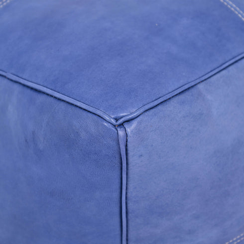 Genuine Leather Pouf Unstuffed - Moroccan Ottoman Footstool, Footrest Cover Boho Decor Bohemian Living Room, Bedroom, Kids Gift & Wedding Room Hand Stitched by Artisans Used As Hassock pouf ottoman hassock  hassocks and ottomans leather pouf hassock furniture pouf ottoman moroccan pouf pouf ottoman leather ottoman