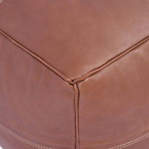 Genuine Leather Pouf Unstuffed - Moroccan Ottoman Footstool, Footrest Cover Boho Decor Bohemian Living Room, Bedroom, Kids Gift & Wedding Room Hand Stitched by Artisans Used As Hassock pouf ottoman hassock hassocks and ottomans leather pouf hassock furniture pouf ottoman moroccan pouf pouf ottoman leather ottoman