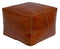 Genuine Leather Pouf Unstuffed - Moroccan Ottoman Footstool, Footrest Cover Boho Decor Bohemian Living Room, Bedroom, Kids Gift & Wedding Room Hand Stitched by Artisans Used As Hassock pouf ottoman hassock  hassocks and ottomans leather pouf hassock furniture pouf ottoman moroccan pouf pouf ottoman leather ottoman