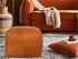 Genuine Leather Pouf Unstuffed - Moroccan Ottoman Footstool, Footrest Cover Boho Decor Bohemian Living Room, Bedroom, Kids Gift & Wedding Room Hand Stitched by Artisans Used As Hassock pouf ottoman hassock hassocks and ottomans leather pouf hassock furniture pouf ottoman moroccan pouf pouf ottoman leather ottoman