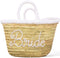 Personalized Large Bride Beach Bag, Custom Bridesmaid Tote